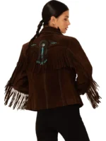 SCULLY FRINGE & BEADED BOAR SUEDE LEATHER JACKET (4)