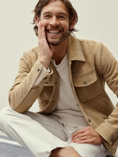 Trucker Leather Jacket - Suede Trucker Jacket