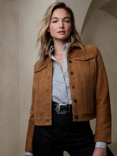 SUEDE TRUCKER JACKET - Buy the Best Suede Jacket for Women
