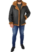 Shearling Bomber Jacket for Men – B3 Style (4)