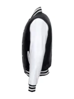 Stylish College DJ Leather Jacket for Black & White Baseball Varsity (1)