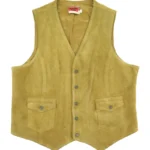 Vintage 70s Western Suede Leather Vest