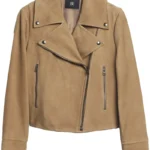 WOMEN SUEDE MOTO JACKET