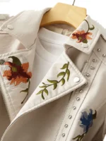WOMEN’S EMBROIDERY SOFT LEATHER JACKET (1)