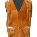 A grade Western Suede Leather Vest