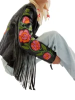 Women Embroidery Fringe Jacket