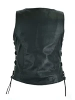 Women Motorcycle Vest With Adjustable Lacing (3)