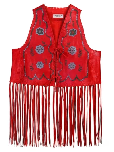 Women Vintage 100% Genuine Leather Vest (3) - the creative leather