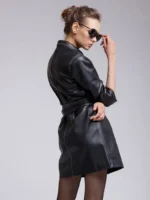 Women's Dress Leather Signature Coat