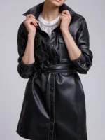 Women's Dress Leather Signature Coat