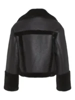 Women Shearling Jacket - Sheepskin jacket back side
