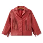 Women's Fringe Leather Jacket