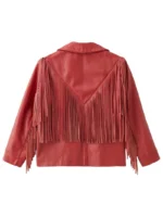Women’s Fringe Leather Jacket (1)