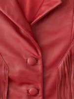 Women's Fringe Leather Jacket