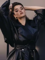 Women's Long Leather Trench Coat