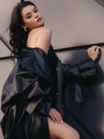 Women's Long Leather Trench Coat