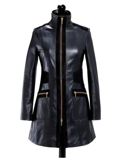 Black Long Trench Coat For Women