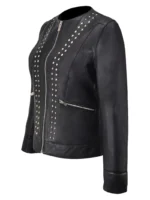 Women’s Studded Leather Jacket (2)