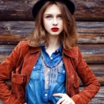 Womens Suede Leather Jacket