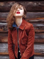 Women’s Suede Leather Jacket (4)