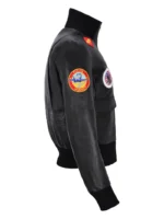 Women's TOP GUN Fighter Bomber Air Force Pilot Leather Jacket inspired