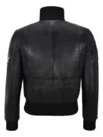 Women's TOP GUN Fighter Bomber Air Force Pilot Leather Jacket inspired