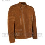 Mens Biker suede Leather Jacket