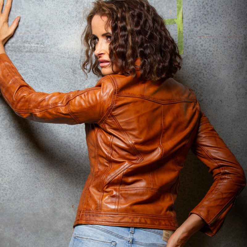 Women's Brown Leather Jacket