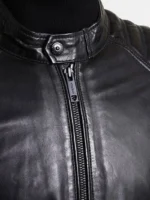 Men Cafe Racer Leather Jacket