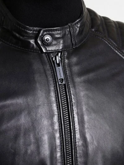 Men Cafe Racer Leather Jacket