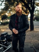 Men’s Cafe Racer Jacket - leather biker jacket