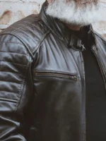 Men’s Cafe Racer Leather Jacket