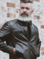 Men’s Cafe Racer Leather Jacket