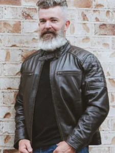 Men’s Cafe Racer Leather Jacket