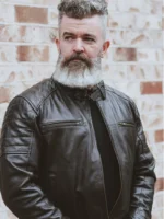 Men’s Cafe Racer Leather Jacket