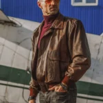 Men’s Leather Bomber Jacket