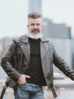 Men’s Leather Motorbike Jacket