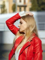 Women Leather Biker Jacket