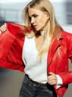 Women Leather Biker Jacket
