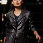Women’s Black Leather Coat