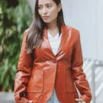 Women’s Blazer Leather Jacket