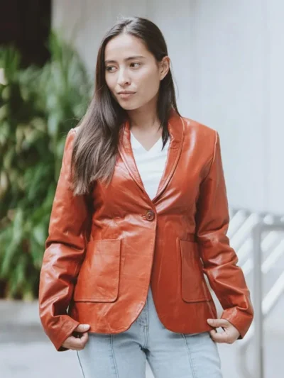 Women’s Blazer Leather Jacket