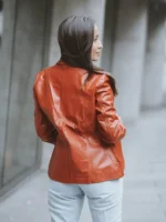 Women’s Blazer Leather Jacket