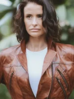 Women’s Brown Biker Leather Jacket