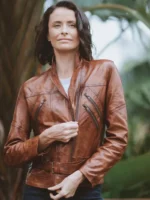Women’s Brown Biker Leather Jacket