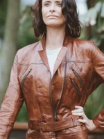 Women’s Brown Biker Leather Jacket