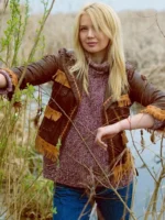 fringe leather jacket for women