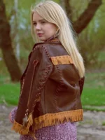 fringe leather jacket for women