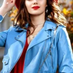 Women’s Cropped Biker Leather Jacket