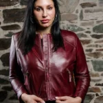Women’s Cropped Fashion Leather Jacket